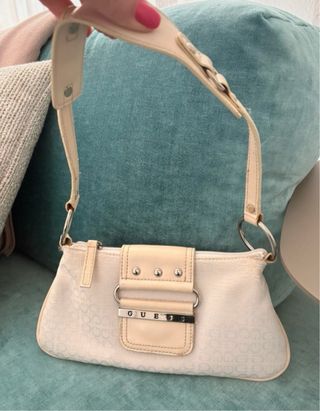 Borsa Guess Vintage Y2K Beige/Bianca