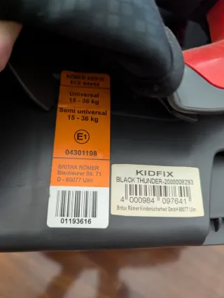 Silla coche Romer negra