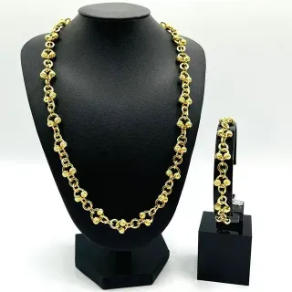 PULSERA BOLAS DIAMANTADAS