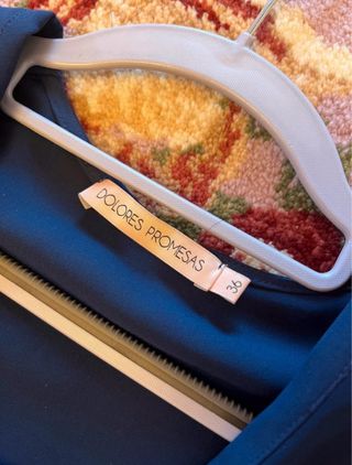 Vestido azul mujer elegante