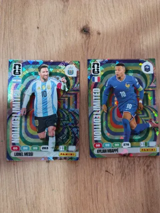 Cromos Mundial Messi y Mbappé Edición Limitada