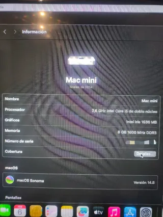 Mac mini Apple Plata