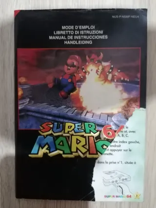 Super Mario 64 N64 Cartucho y Manual