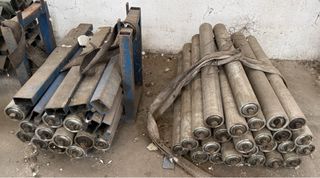 Rodillos metálicos para cinta transportadora