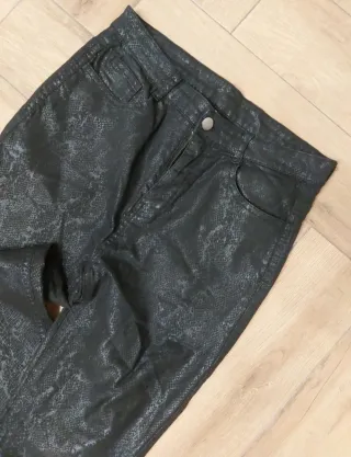 Pantaloni donna Calzedonia pitonati neri taglia S