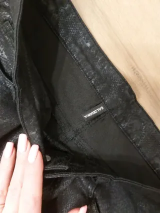 Pantaloni donna Calzedonia pitonati neri taglia S