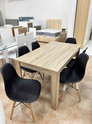 Mesa comedor + 6 sillas modernas - Oferta