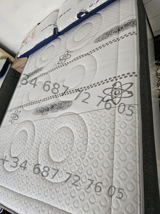 Canapé y colchón 120x190 visco-muelles 27cm nuevo