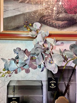 Jarrón Cristal con Detalle COBRE