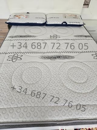 Colchón y canapé 150x190 visco-muelles 27cm