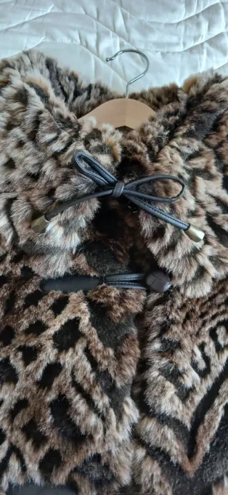 Abrigo/chaqueton pelo marrón El Corte Inglés