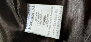 Abrigo/chaqueton pelo marrón El Corte Inglés