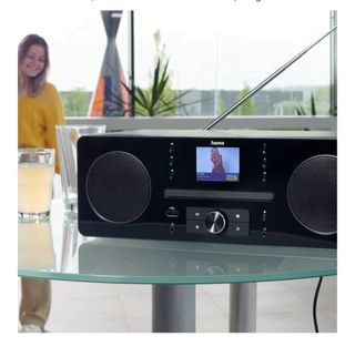 Radio CD Digital Hama Dab+ FM Bluetooth Negra