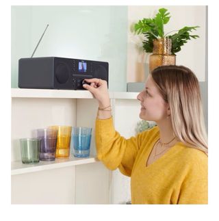 Radio CD Digital Hama Dab+ FM Bluetooth Negra