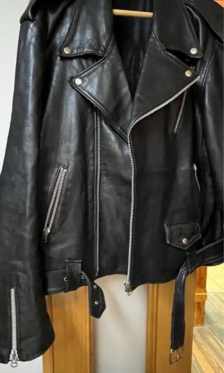 Chaqueta Motera Negra