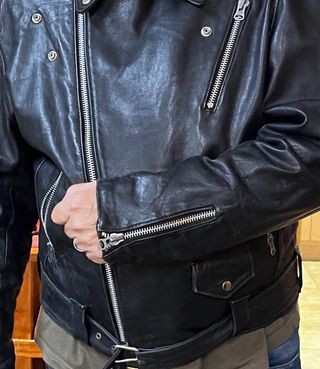 Chaqueta Motera Negra