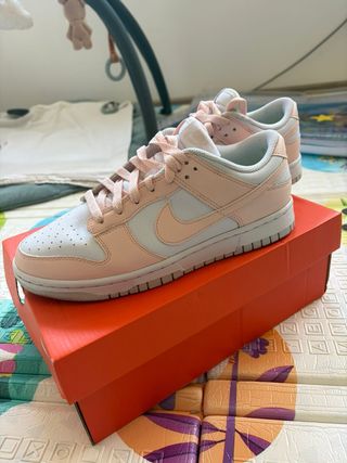 Scarpe Nike Dunk Low Rosa e Bianche