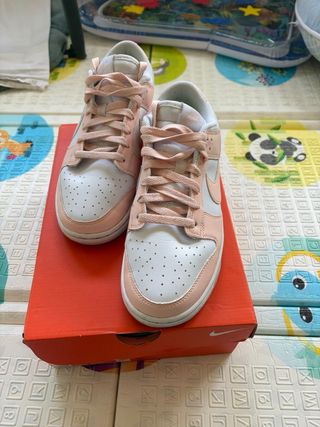 Scarpe Nike Dunk Low Rosa e Bianche