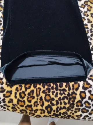 Pantalón palazzo terciopelo negro