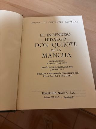 Libro Don Quijote