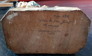 Niño Jesús con Cruz - Pasta de Olot 1902