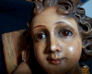 Niño Jesús con Cruz - Pasta de Olot 1902