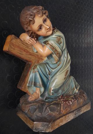 Niño Jesús con Cruz - Pasta de Olot 1902