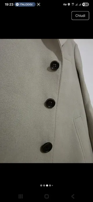 Cappotto Sseinse Beige TAGLIA 46 NUOVO