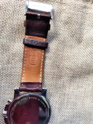 Reloj Fossil Cronógrafo Marrón y Plateado