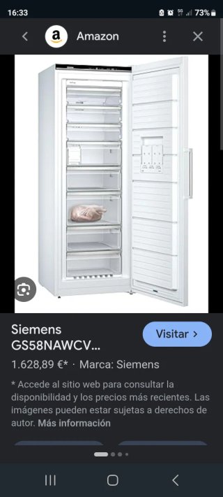 Congelador Vertical Siemens GS58NAW30F
