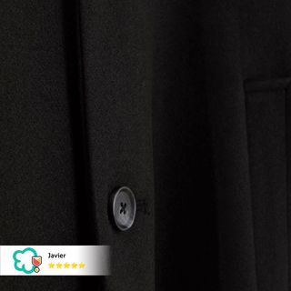 Abrigo de Vestir Negro - Hombre