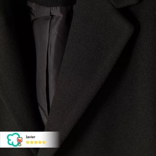 Abrigo de Vestir Negro - Hombre