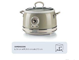 ARIETE 290403 Arrocera y Olla Lenta Vintage