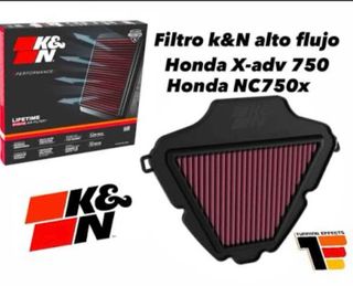 Filtro K&N Alto Flujo Honda X-adv 750 NC750x
