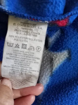 Bata de casa infantil azul aviones
