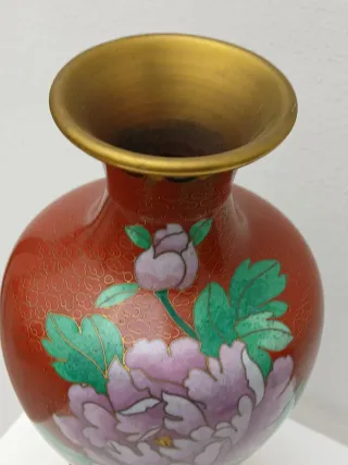 Vaso Cinese Vintage Decorato