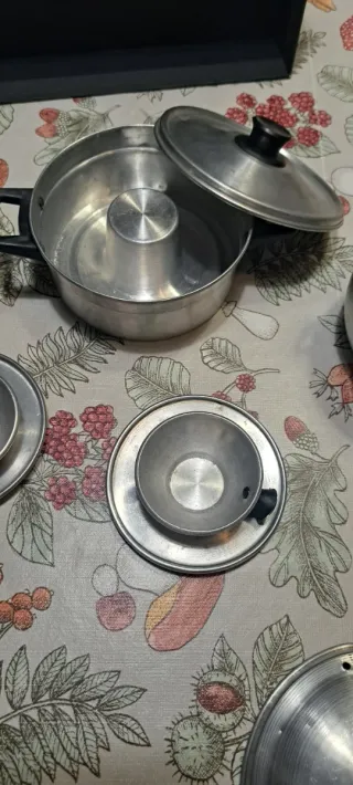 Juego cacharros Cocinitas Vintage Aluminio