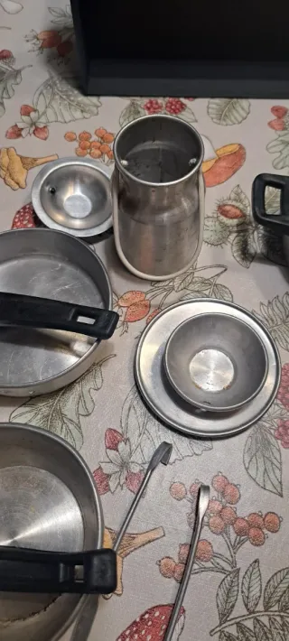 Juego cacharros Cocinitas Vintage Aluminio