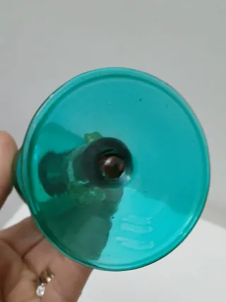 Calice Murano collezione oro, rosso, verde