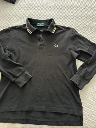 Polo Fred Perry nero uomo