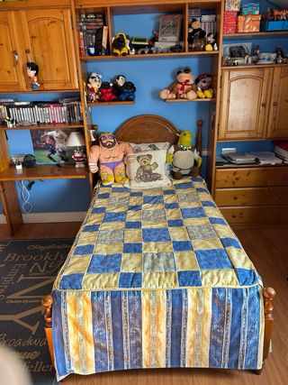 Mueble de madera estantería pared para habitación