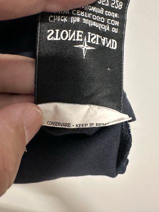 Polo Stone Island Negro Hombre