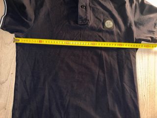 Polo Stone Island Negro Hombre