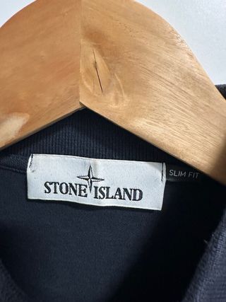 Polo Stone Island Negro Hombre