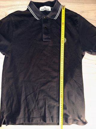 Polo Stone Island Negro Hombre