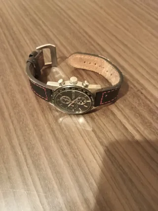 Reloj Cronógrafo Negro con Correa Negra