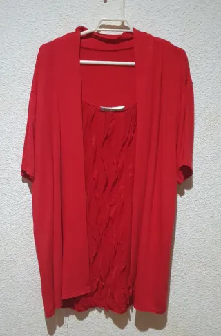 Blusa roja mujer