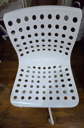 Sedie da scrivania bianche in plastica