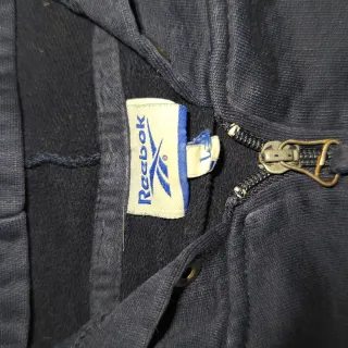 Sudadera Reebok Vintage Cremallera Azul Talla L