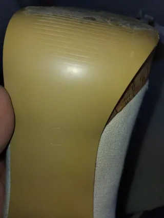 Tacones blancos plataforma talla 38